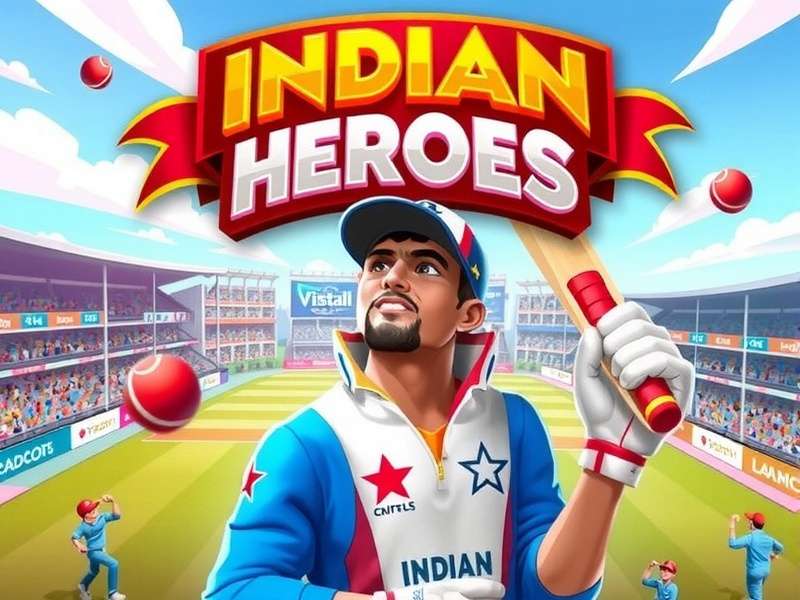 Indian Cricket Heroes Mobile Game Indian Cricket Heroes Game Cover